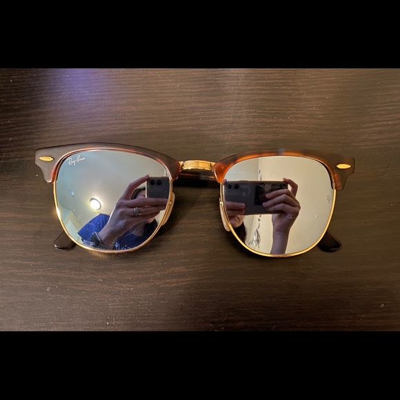 (SOLD) 🔥 Unisex RAY-BAN RB3016 CLUBMASTER mirror lense - Picture 3 of 8